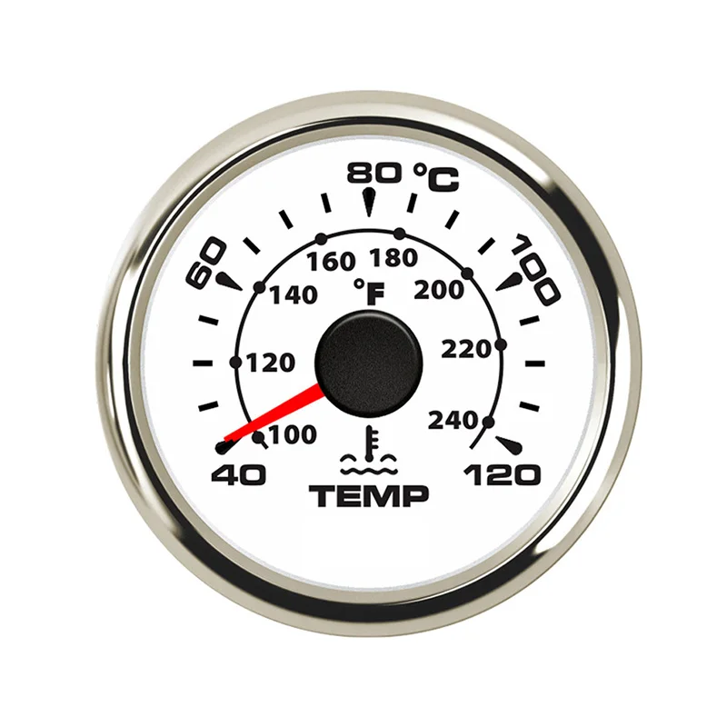 40-120 градусов Цельсия цифровой датчик температуры для автомобиля мотоцикла цифровой термометр датчик температуры воды 52 мм - Цвет: WS 8 color backlight