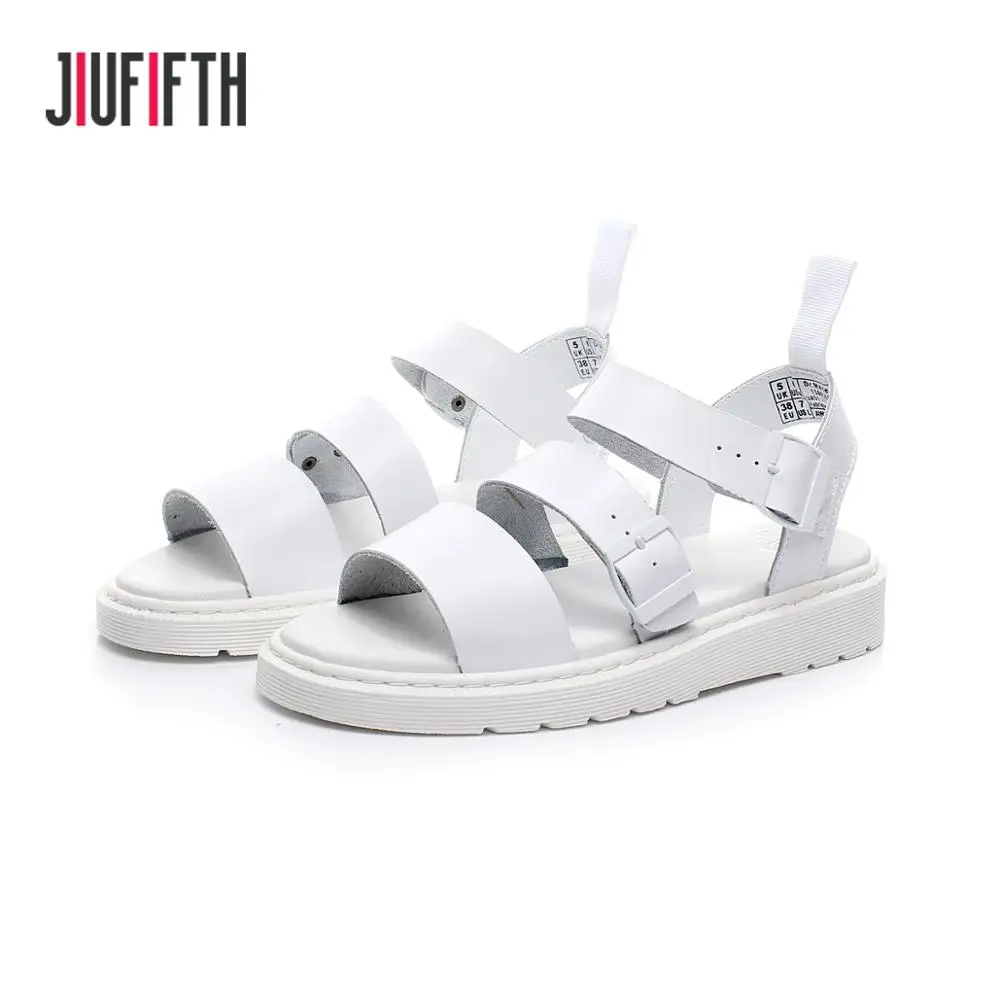 

white flat sandals women sandals Female flat summer shoes 2019 fashion casual gladiator sandals women