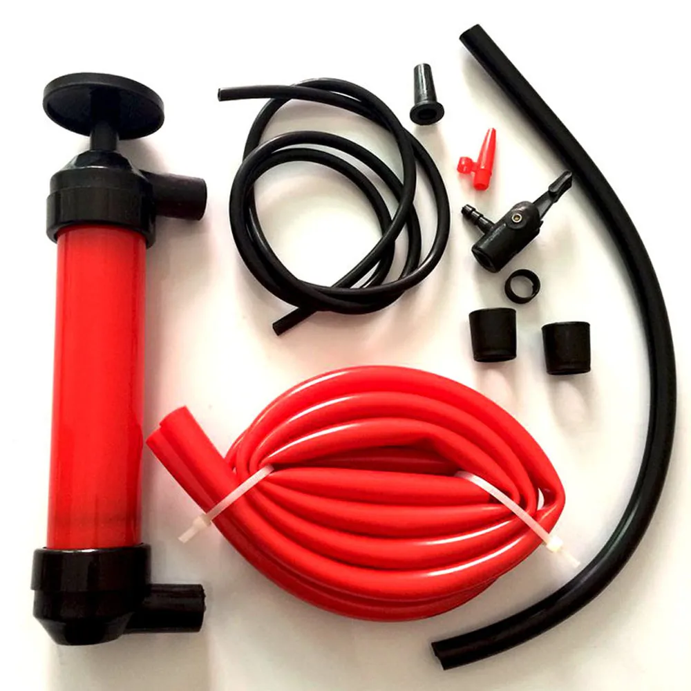 Portable Manual Oil Pump Siphon Tube Car Hose Fuel Gas Extractor