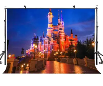 

7x5ft Backdrop Brilliantly Illuminated Night View Photography Background and Studio Photography Backdrop Props