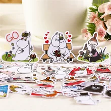 30 pcs Girls and pets Sticker Anime Funny for Kid DIY Laptop Suitcase Skateboard Moto font