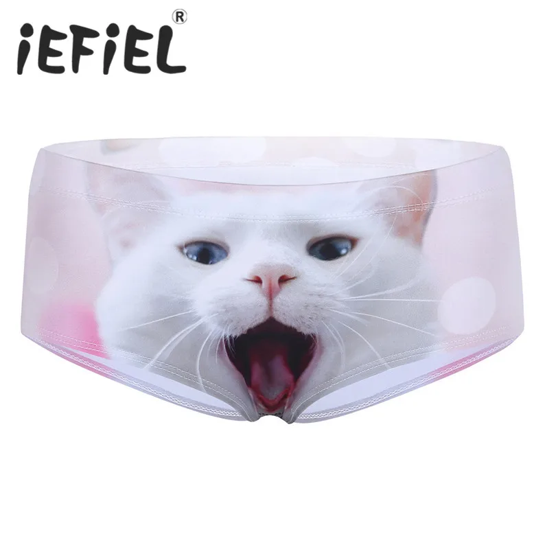 IEFiEL Новое поступление Мода 3D печать низкая талия мягкий забавный хипстер Нижнее