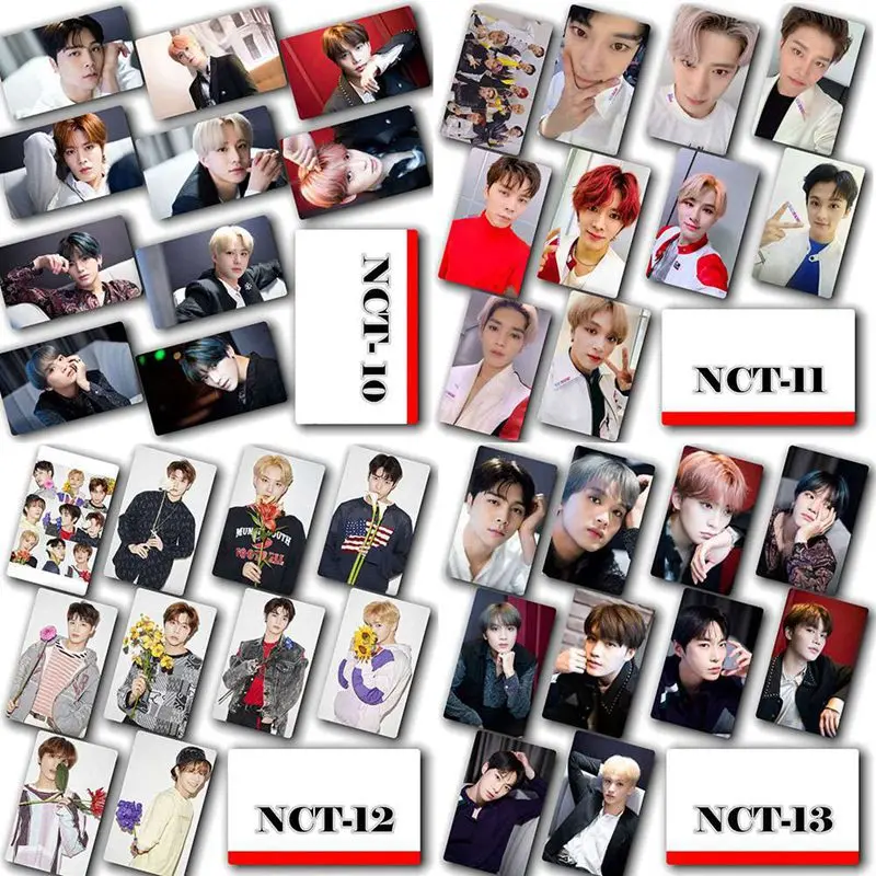 10 шт./компл. Mini NCT мини открытки в альбом хрустальные Стильные наклейки самодельные фотокниги бумажные карты