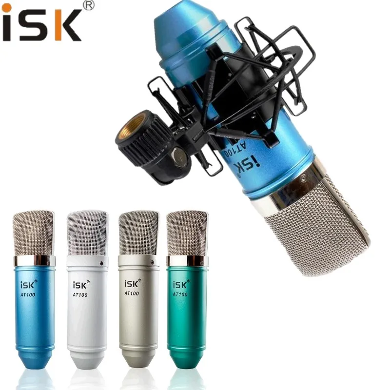 

ISK AT100 Microphone Condenser Microphone for Computer Recording Studio Performance Network karaoke with Shock Mount