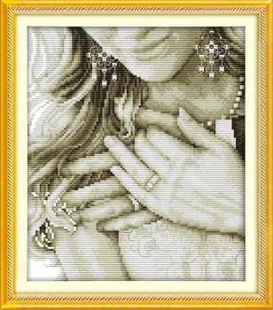 

Joy Sunday Happy Newly married couple cross stitch pattern kits handcraft make embroidery with chart