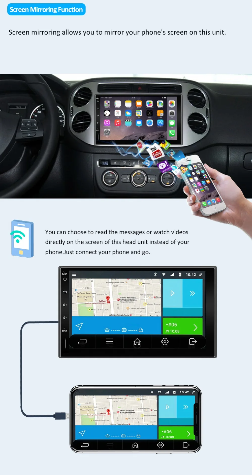 Discount Bosion 2 din Car Radio 7" Android 9.0 HD Autoradio Multimedia Player Touch Screen Auto audio Car Stereo MP5 Bluetooth USB TF FM 8