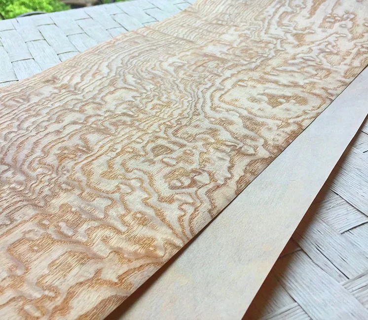 

1Pieces L:2.5Meters Width:16cm Thickness:0.25mm Wood Veneer Automotive Interior Decoration Veneer