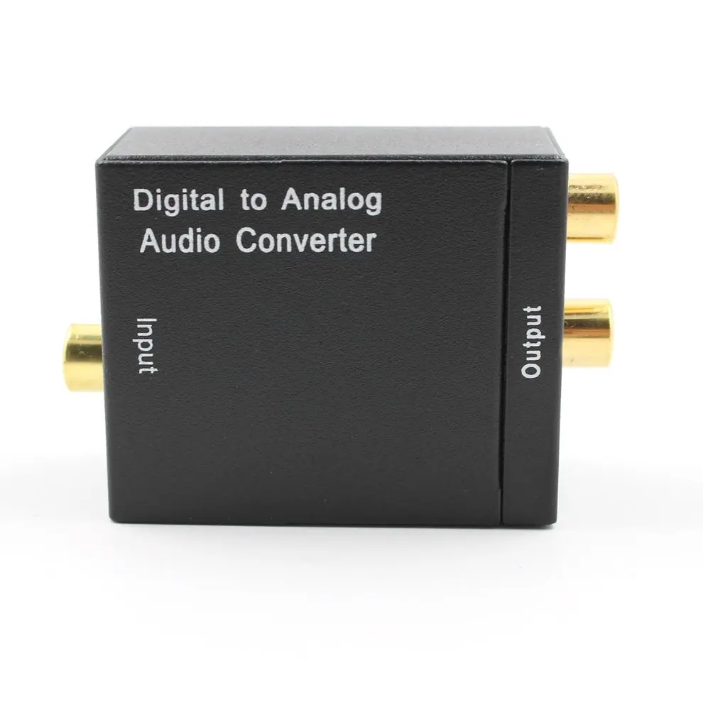

5pcs Audio Converter Adapter Optical Coaxial R/L Digital Optical Coax to Analog RCA Audio Converter with Fiber Cable US Plug