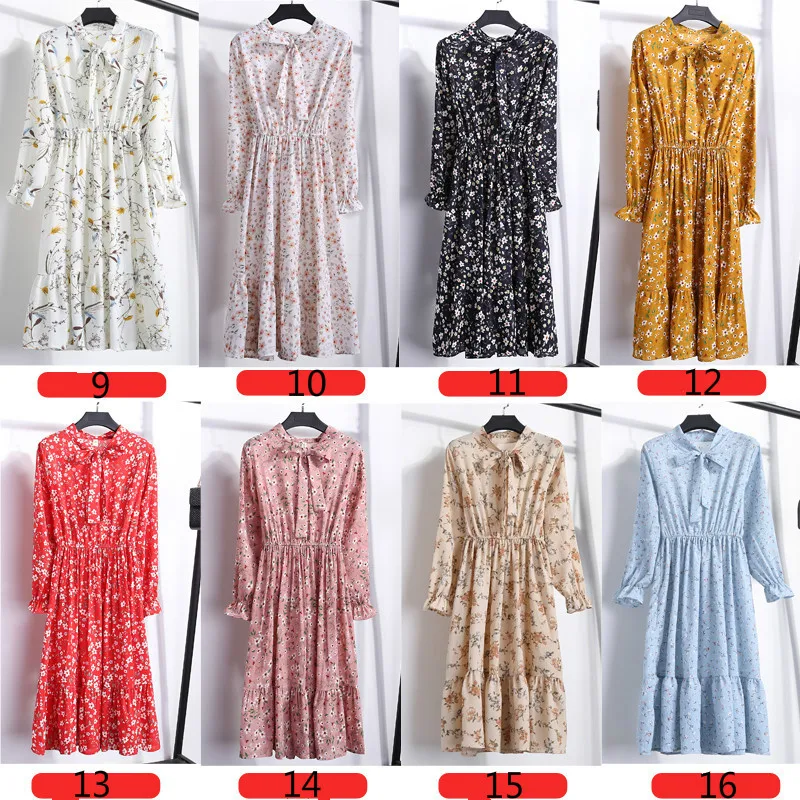 Женское винтажное шифоновое платье Heydress повседневное милое миди с цветочным