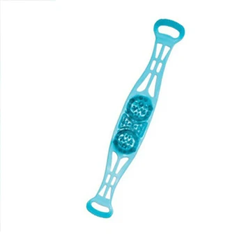 

Blue Silicone Dual Sided Back Scrubber Double Chopping Belt Scrubber Body brush Cleaning Tools massage Brush Washer Bath bombs