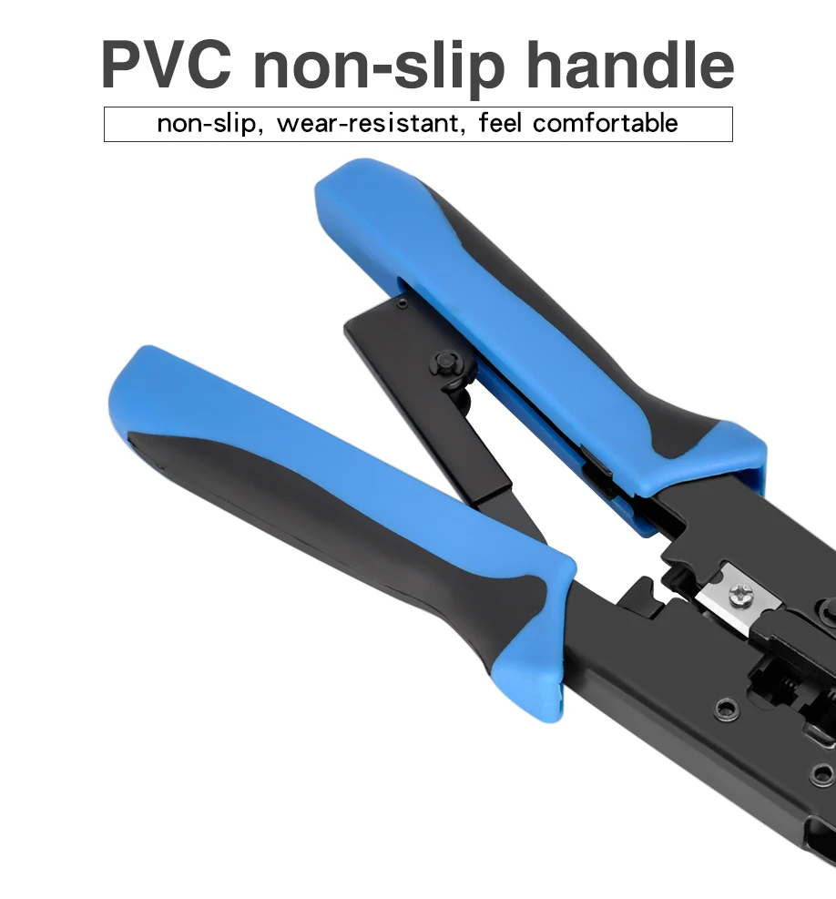 CNCOB Rj45 Crimper tool rj11 cat5e cat6 cable crimping tool network pliers tool 8P/6P multi-function cable pliers, peeling shear line toner tracer