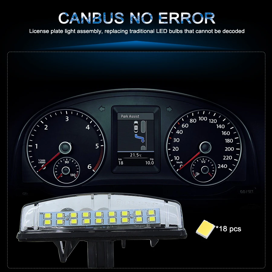 2 шт CanBus Нет ошибок номерного знака для Mitsubishi Colt plus Grandis 2003~ OEM#: 8127130290 номерная лампа