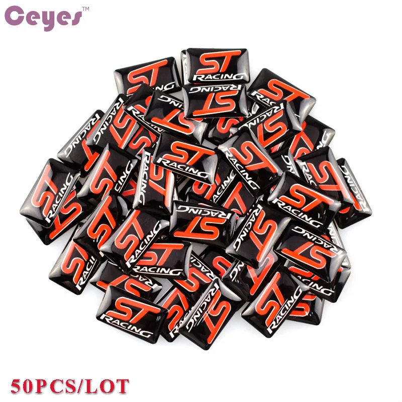 CEYES авто Стайлинг украшение эмблема значок чехол для ST Racing наплечный рукав Ford Focus 2