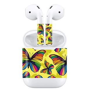 GOOYIYO-Flora наклейка для Apple AirPods 2 Наушники с беспроводной зарядной коробкой Кожа DIY персональная виниловая наклейка наушники наклейка - Цвет: A002