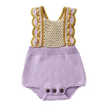 Осенне-зимний вязаный теплый комбинезон ручной работы для мужчин и женщин, Модный высококачественный комбинезон для малышей в стиле ретро