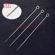 50 шт в наборе, 9RL стерильные для тату иглы с круглым наконечником RL9 Одноразовые стерилизованные иглы для нанесения татуировок 0,35 мм поршневой палец поставить 1209RL