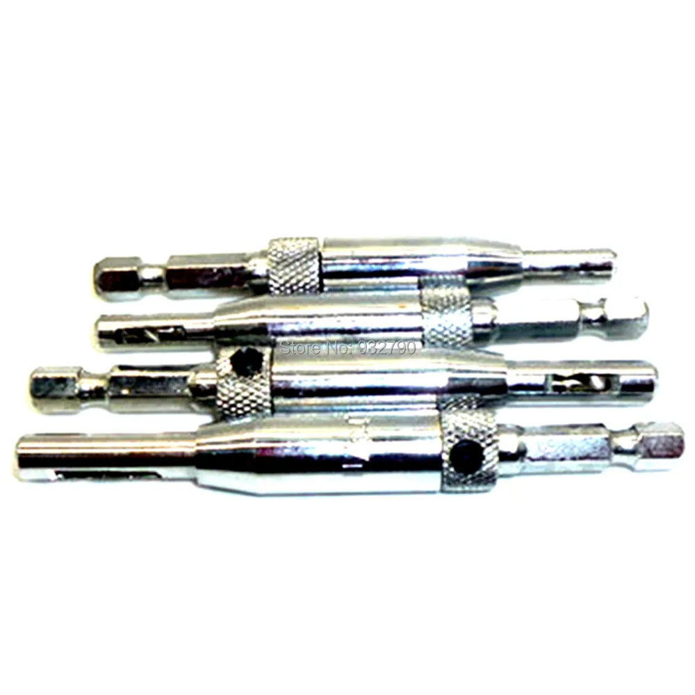 4pcs Hss Hinge Drill Bit Set Self Centering Hole