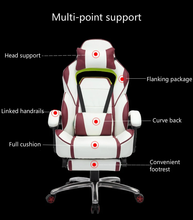 Креативное игровое кресло, многофункциональное кресло, массажное компьютерное кресло, эргономичное домашнее кресло для сна с подставкой для ног, вращающееся кресло