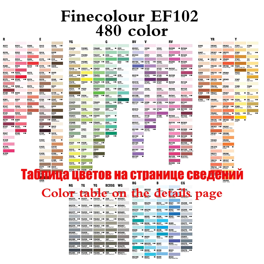 Encontrar Más Arte Marcadores Información acerca de Finecolour EF102 arte  marcadores fina y Punta de pincel 4…