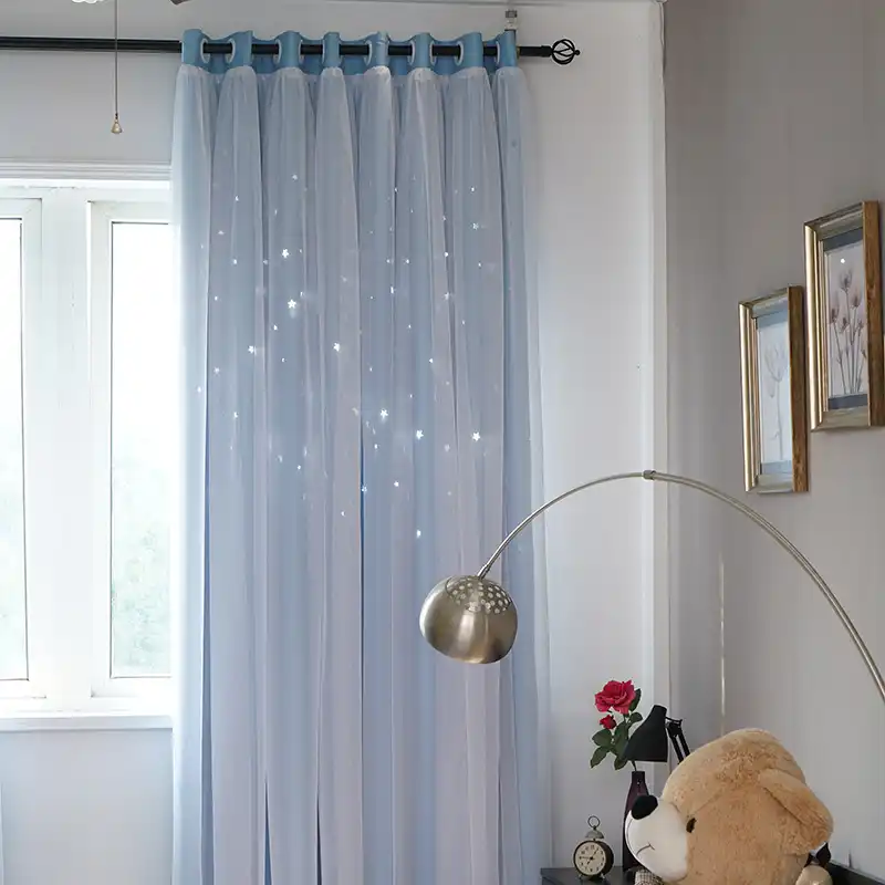 Modern Stars Window Curtains For Living Room Bedroom Kids Room