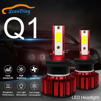 

SCANDIAG H11/H8/H9 LED Headlight Bulbs Conversion Kit,6000LM 6000K White (2 Pack)