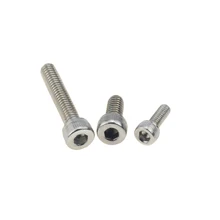 50 pçs/lote Rosca Métrica M3x20 mm M3 * 20 mm M4 304 A2 DIN912 Aço Inoxidável Hexágono Parafuso Allen Hex Cabeça de Soquete Parafuso