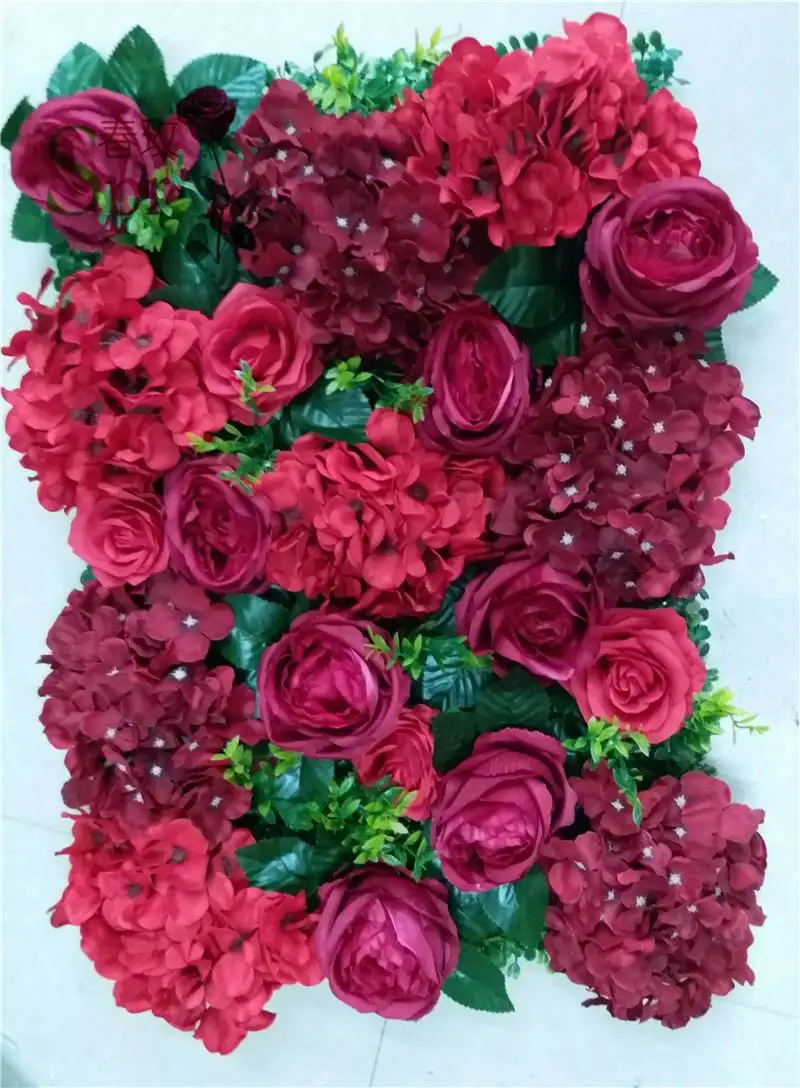 

SPR EMS Free Shipping rose flower wall champagne hot sale valentine's day wedding backdrop wall arrangement flowers decoration