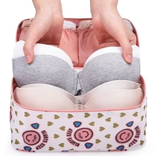 Women Girl Travel Bra Underwear Lingerie Organizer Bag Cosmetic Makeup Toiletry Wash Storage Case Bra Bag Free Shipping
