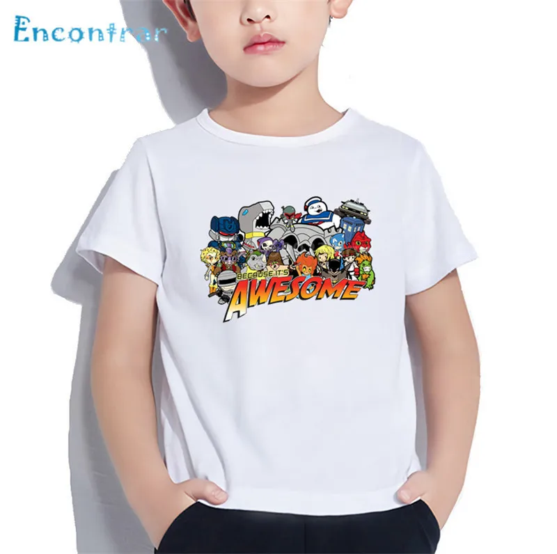 camisa do bebê dos desenhos animados da cópia de ghostbuster da velha escola crianças camisa estadia puft engraçado roupas verão