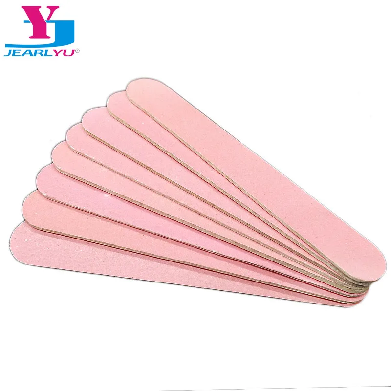 

50pcs Nail File Manicure Pedicure Buffer Sanding Files Wood Crescent Sandpaper Grit Nail Art Tool Double Sided Thick Stick Salon