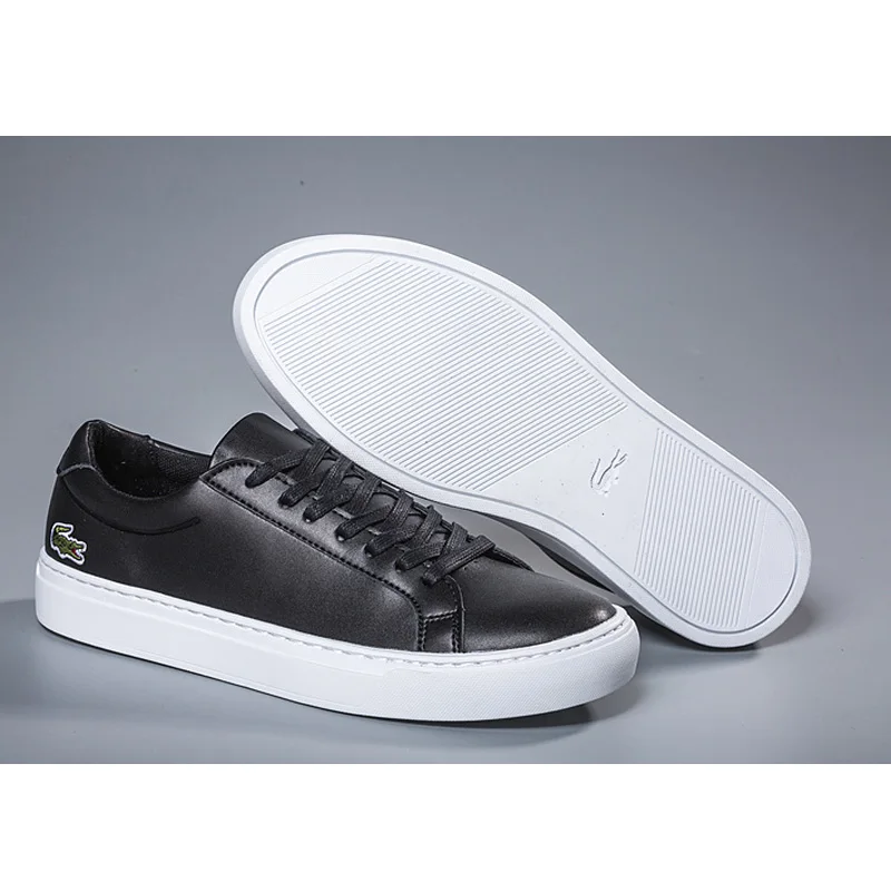 

Lacostelegend shoes men Skateboarding outdoor Mesh Black leather sneakers casual shoes zapatillas Lacostelegend hombre EU36-45