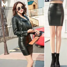 Летние женские новые однотонные Цвет хлопка оснастки короткая юбка Мода High Street Повседневное Высокая Талия для похудения сексуальные бедра юбка-карандаш