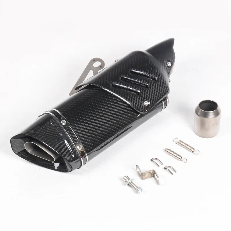 500cc 600cc r11 углерода moto rcycle глушитель выхлопной трубы R6 R1 CBR500 Z750 выхлопных газов трубно escape moto escapamento de moto - Цвет: E