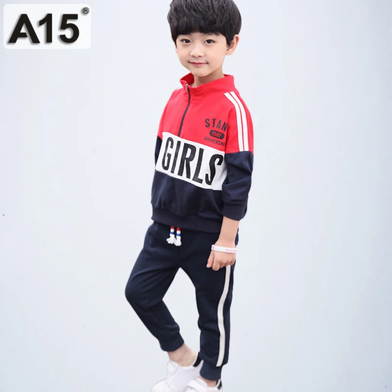 

Children's Clothing For Boys Tracksuits Big Girls Sets Clothing Kids Boys Clothes Set 2019 Fall Clothes Teen Size 6 8 10 12 Year