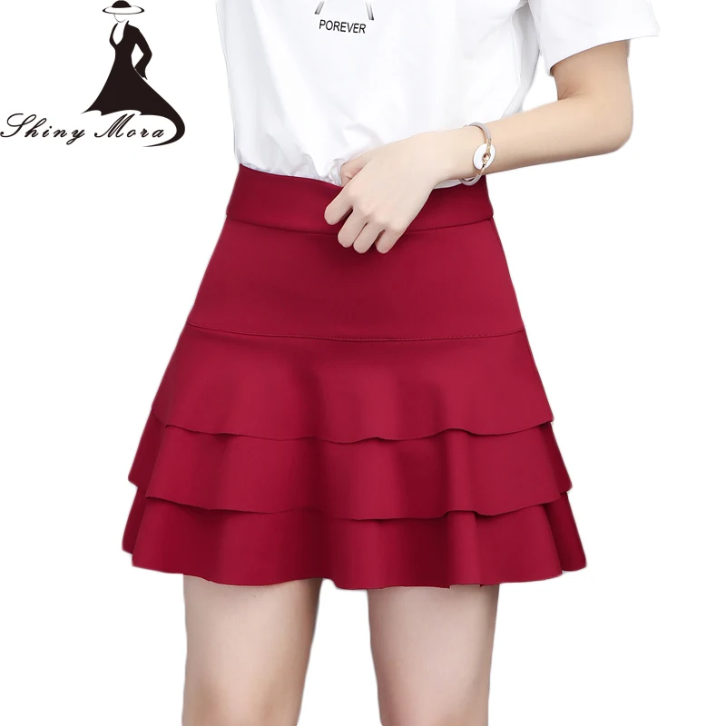 SHINYMORA Summer Short Skirts for Women 2017 New Fashion Cotton Skirt