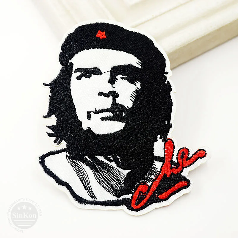 Che Guevara Размер: 8,0x9,3 см DIY значки патч джинсы сумка шляпа одежда швейное украшение аппликация значок нашивки аксессуары