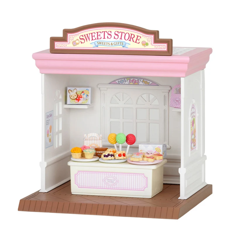 Sylvanian Families кукольный домик игровой набор сцены аксессуары фрукты конфеты вагон игрушка магазин без фигурок - Цвет: 28898