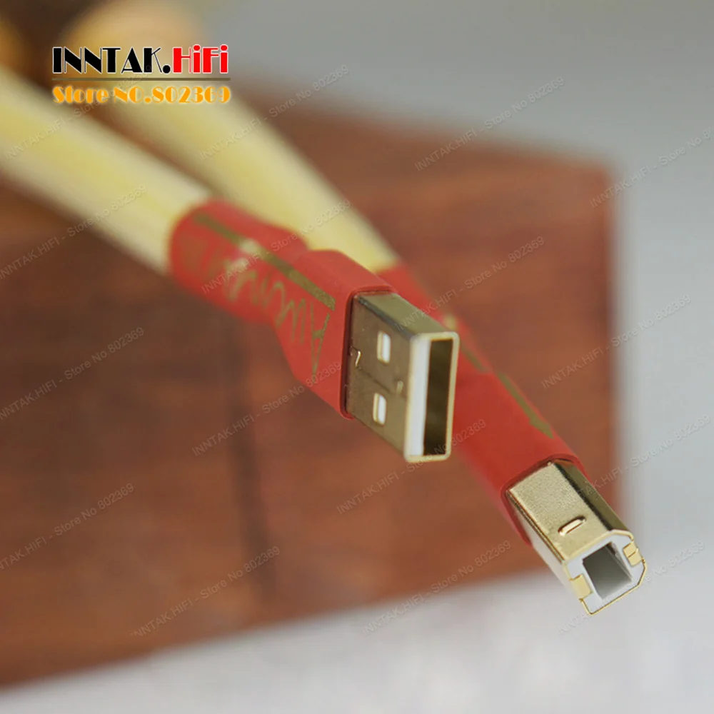 1 шт. 0,75 м-5 м Высокое качество 4N Посеребренная медь type-A-type-B USB кабель для аудио ЦАП Heaphone усилитель