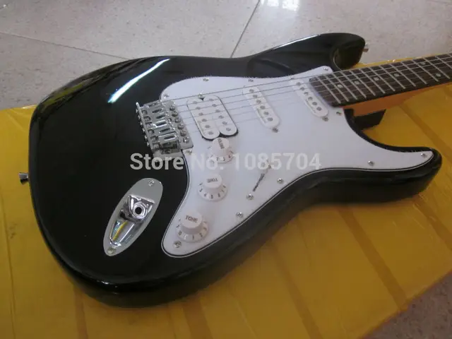 Best price at $144 Cheap Electric guitar Free shipping Wholesale fen st custom shop electric guitar/oem brand black color guitar/guitar in china