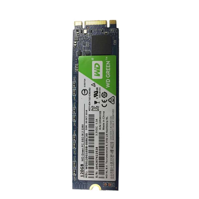 Western Digital WD Green PC SSD 120 ГБ M.2 2280 Внутренний твердотельный жесткий диск WDS120G1G0B 540 МБ/с./с 120 ГБ для ноутбука