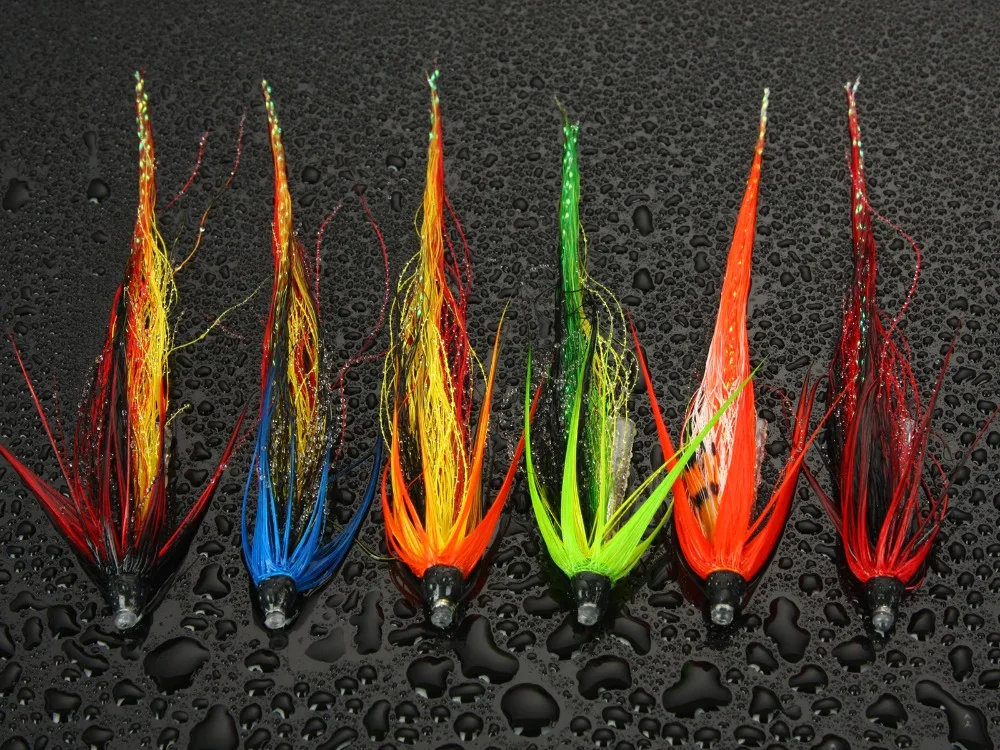 

Scottish and Spey Shrimp Tube Fly Needle Tube Salmon Flies Selection(12-pack)