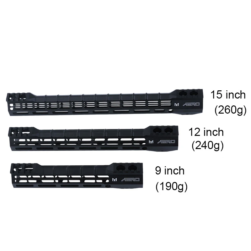 9 12 15 дюймов гель бластер страйкбол поплавок M-LOK Keymod Handguard Пикатинни тонкий стиль для прицела