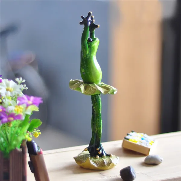 Funny Frog Family Dancing Ballet Styles Resin Toys Figures - Ballet Frog 1-3
