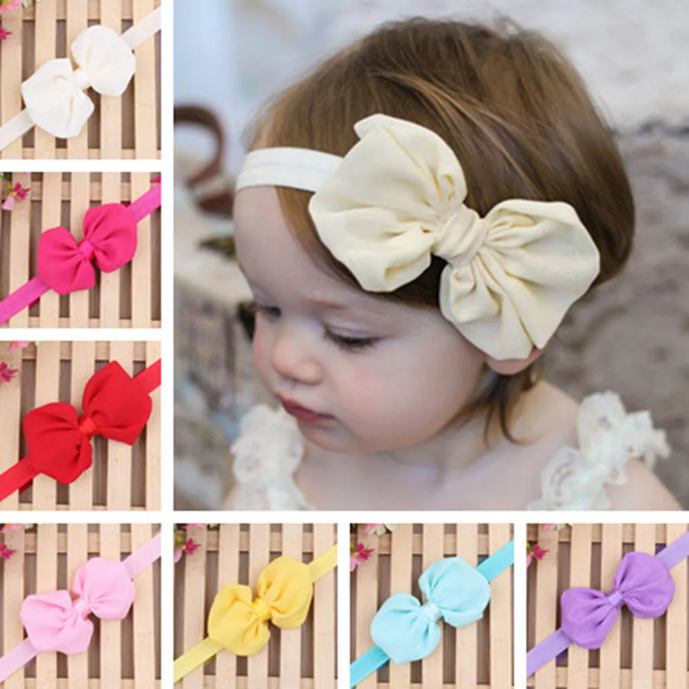

1PCS Kid Girl Baby Toddler Infant Bow-knot Headband Hair Bow Band Accessories