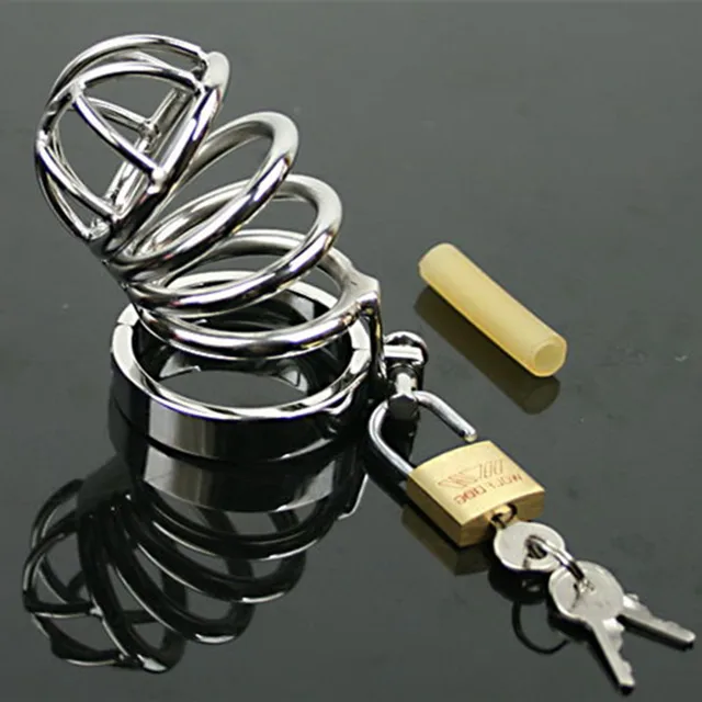 Stainless Steel Cock Rings Male Penis Cage Ring Bond