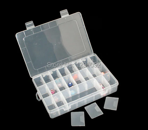 

1 Pc Free Shipping Hot Wholesales Transparent Plastic Storage Boxes Beads Display Carrying Case Charms 205x145x40mm