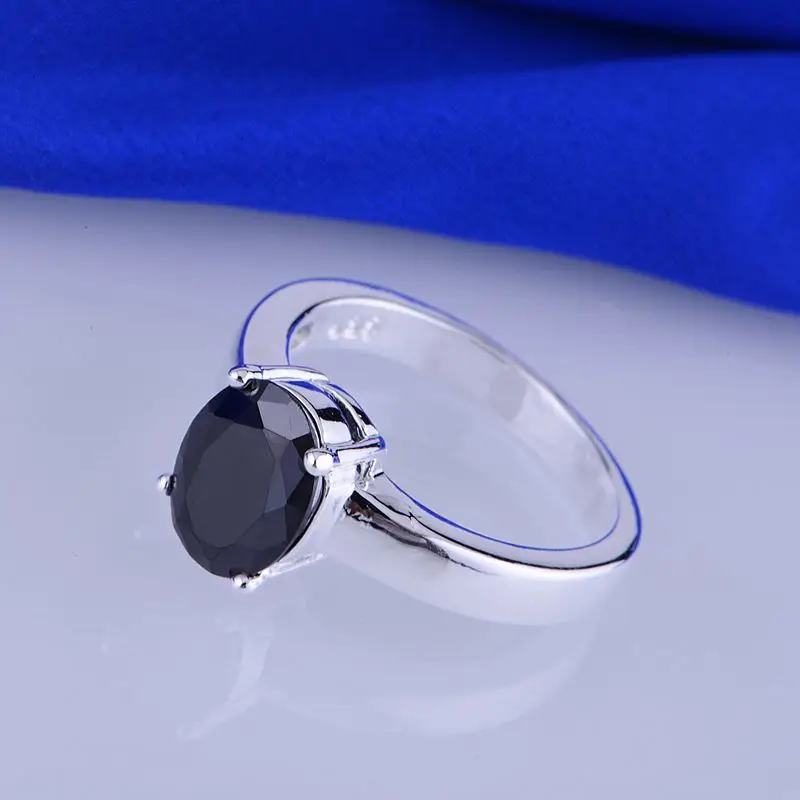Новое поступление, кольцо с круговым блестящим камнем, опт, посеребренное кольцо 925, модное ювелирное изделие, серебряное кольцо 925sterling-silver MSWLZCTP