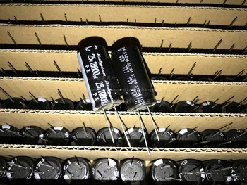 

5PCS/10PCS hot sale Rubycon imports of electrolytic capacitors 25v10000uf 10000uf 25v 18*35 precious stones PX