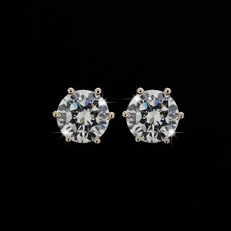Fashion Jewelry 5mm 6mm 8mm 925 Sterling Silver Aaa Cubic Zirconia Fashion Jewelry 5mm 6mm 8mm 925 Sterling Silver Aaa Cubic Zirconia Earrings Clic Cz Crystal Stud Earring For Men And Women In From