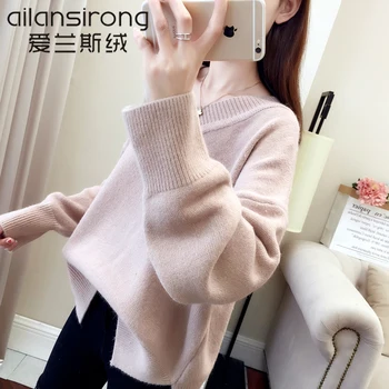 

Sweater, women's hair, autumn and winter, Korean version 2020 new loose V collar knitted Jersey, sweater woman.